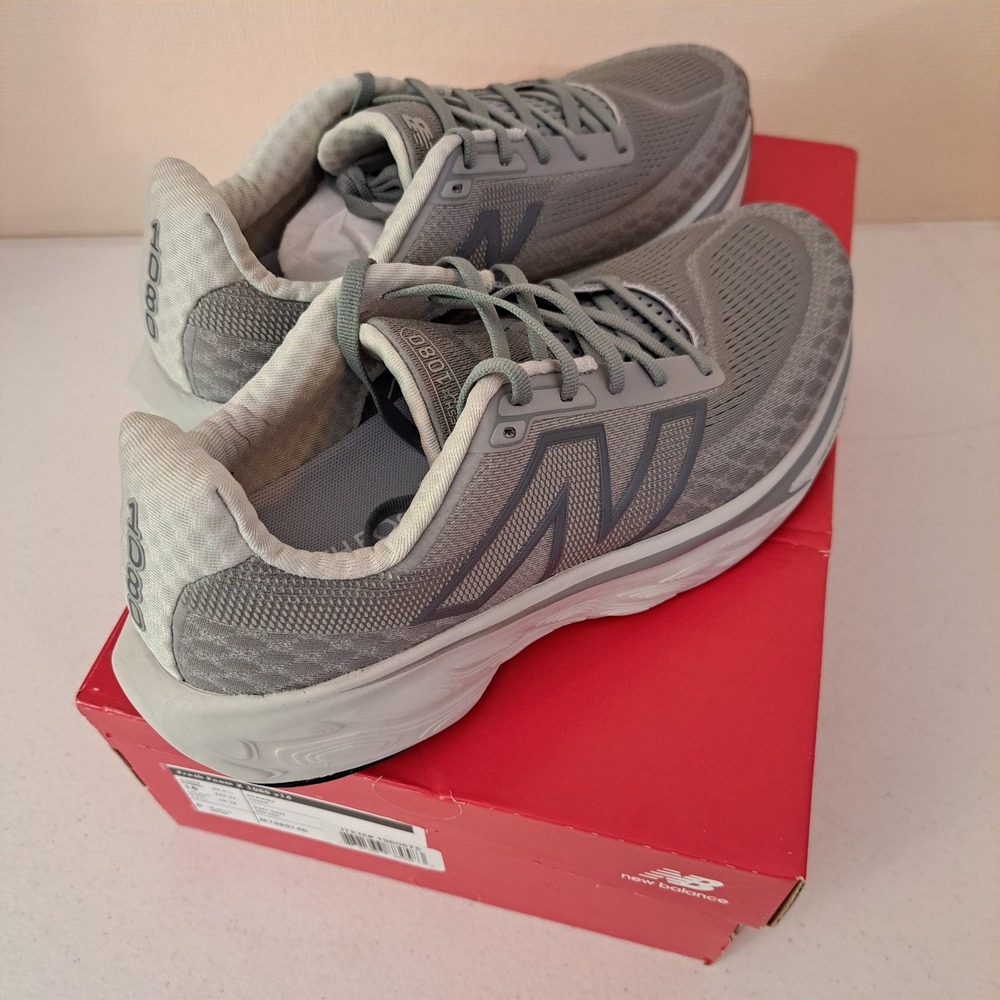 New Balance Fresh Foam X 1080 v13 Mens 10 Grey Running Shoes 1162-2625-B30‎